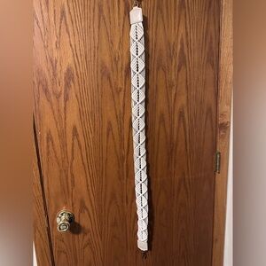 Madewell Cream Macrame Purse Strap